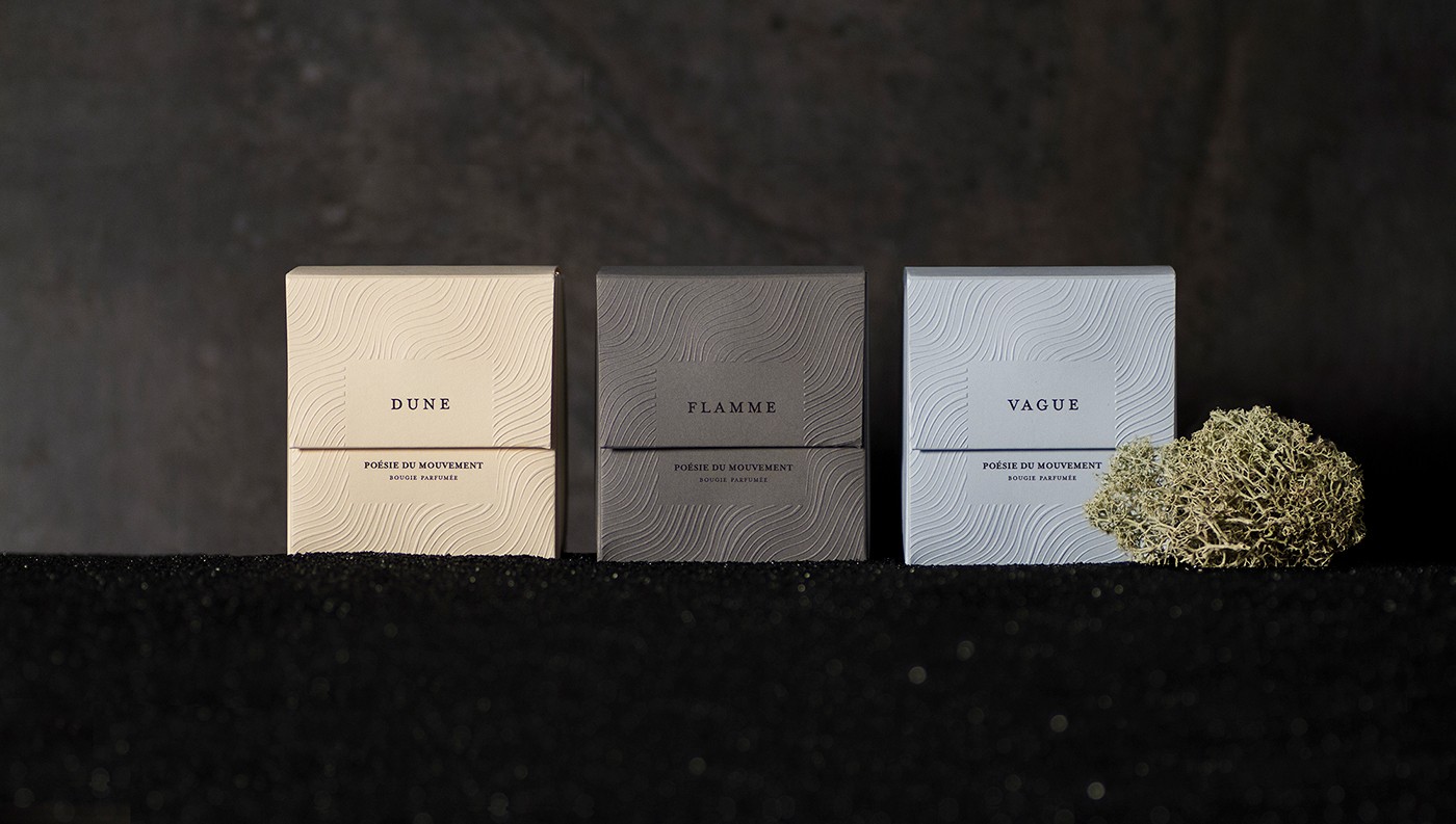 Candle Packaging Series Inspired by Movement and Poetry