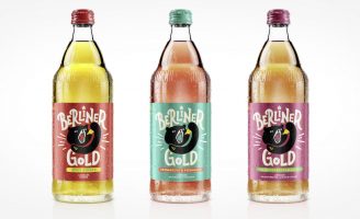 Brand and Packaging Design Berliner Gold Limonade Range