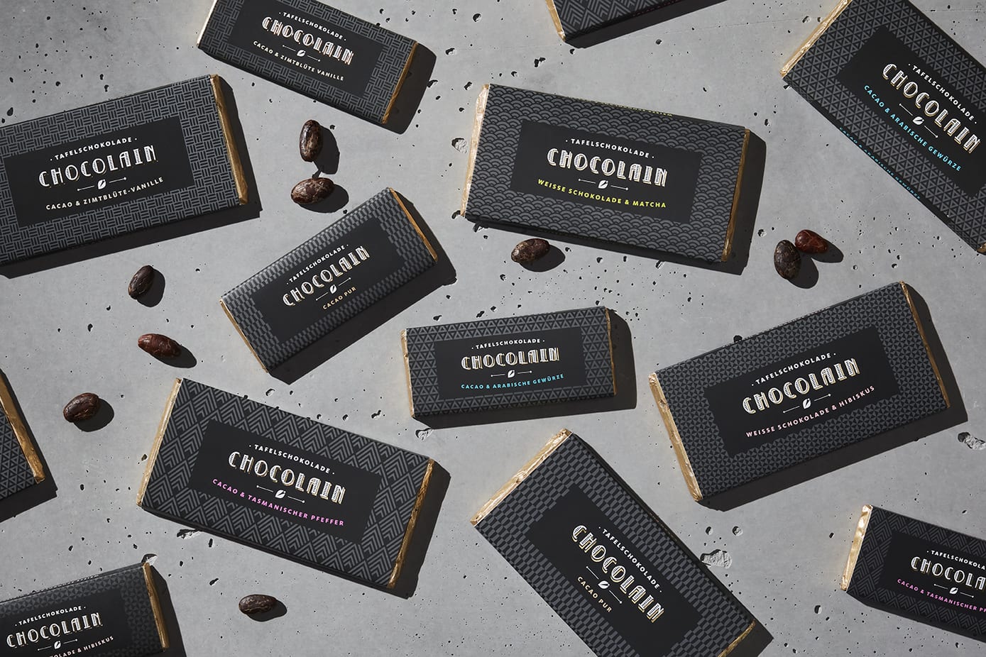 Art Deco Inspired Packaging for Chocolain by Mischen