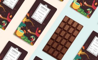 Teenbaster Balinese Chocolate Packaging Design With Traditional Illustration