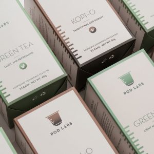 Packaging Design for Beverage Pods takes Inspiration from a Research Lab