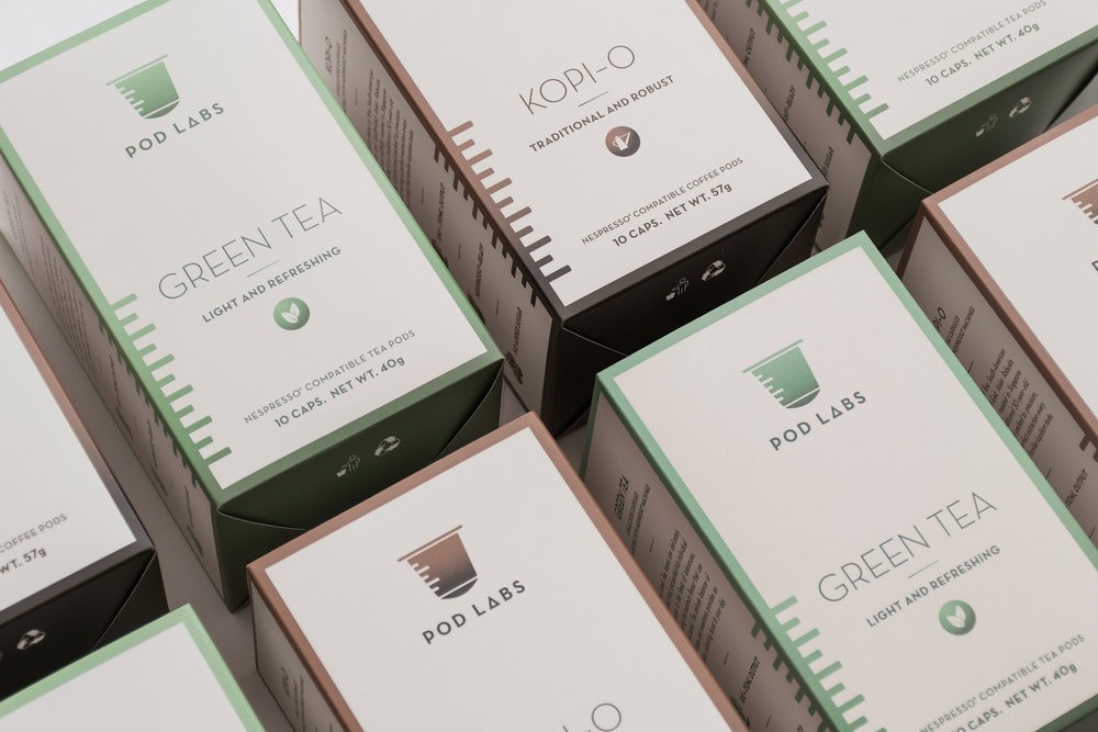 Packaging Design for Beverage Pods takes Inspiration from a Research Lab
