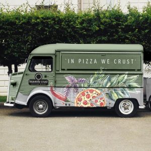  Illustrative and Contemporary New Brand, Packaging and Interior Design for Pizza Restaurants