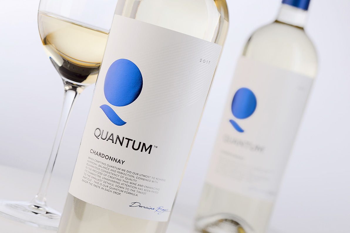 Eye-catching Wine Label Design for Quantum Wines