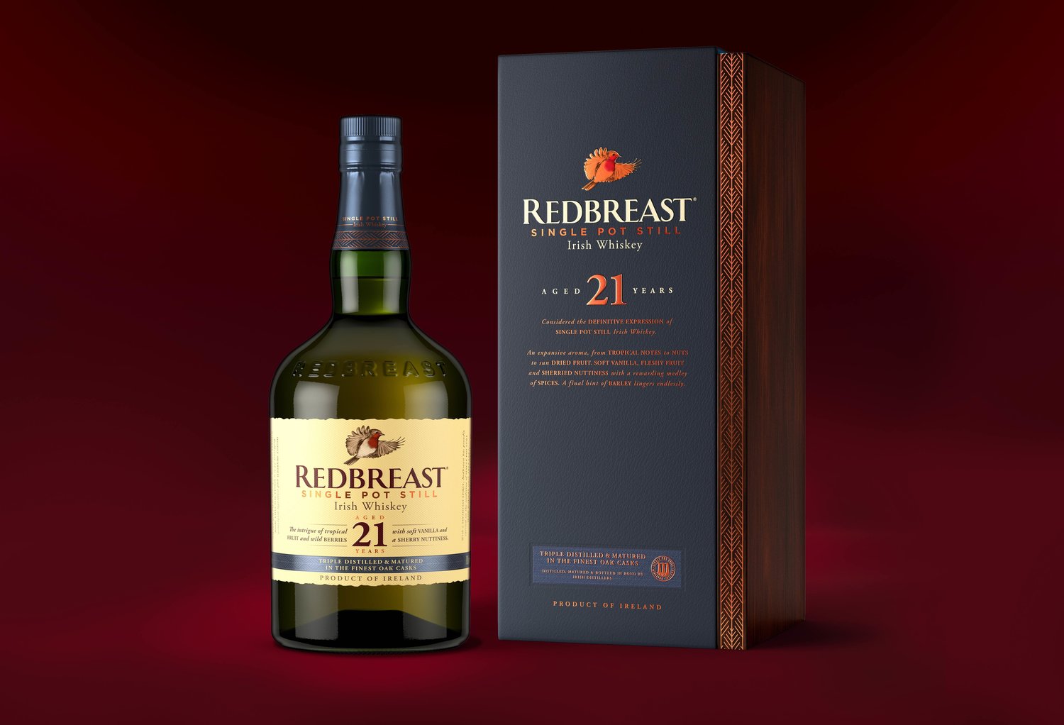 Redbreast Irish Whiskey Takes Flight With New Branding and Packaging by Nude Brand Creation