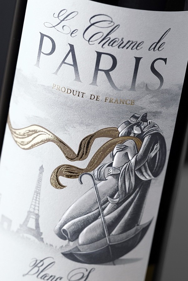 Alex Kodimsky / Etiketka – French wine design “Le Charme de Paris”