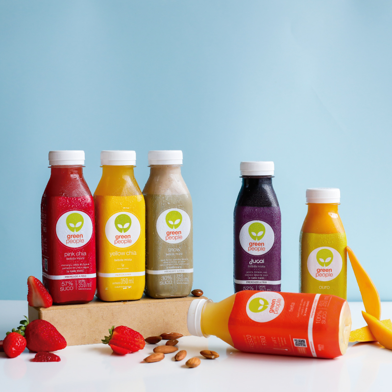 Branding and Packaging Design for Cold Pressed Juice Brand Greenpeople ...