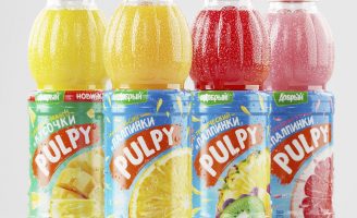 Pulpy Juice Label Design