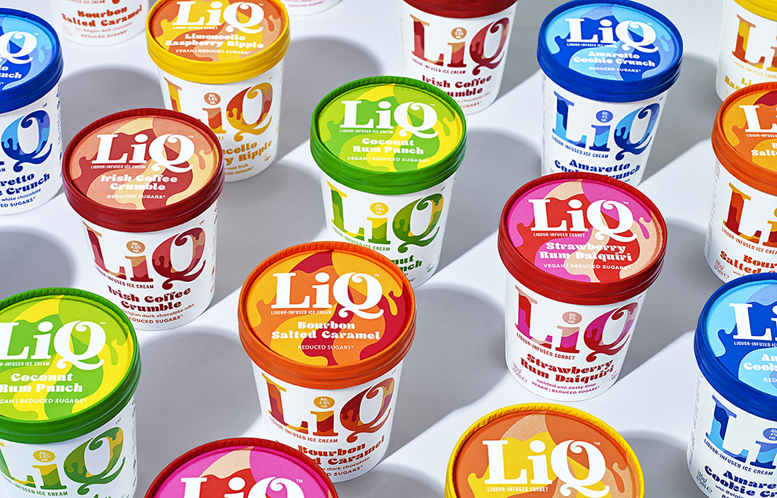 B&B Studio Crafts New Brand Creation for Alcoholic Belgian Ice Cream Brand LiQ
