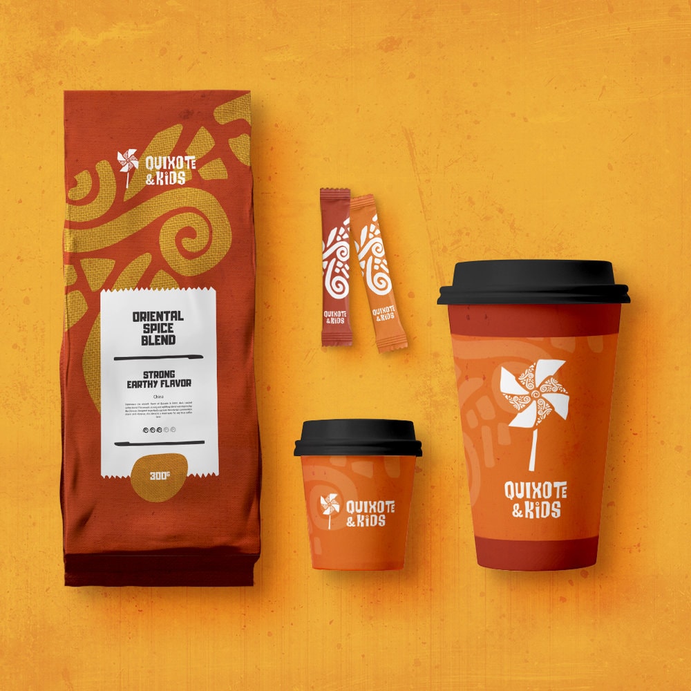Latin Culture Inspired Brand Identity & Packaging Design for Quixote & Kids, a School for Spanish-speaking Children From Atlanta