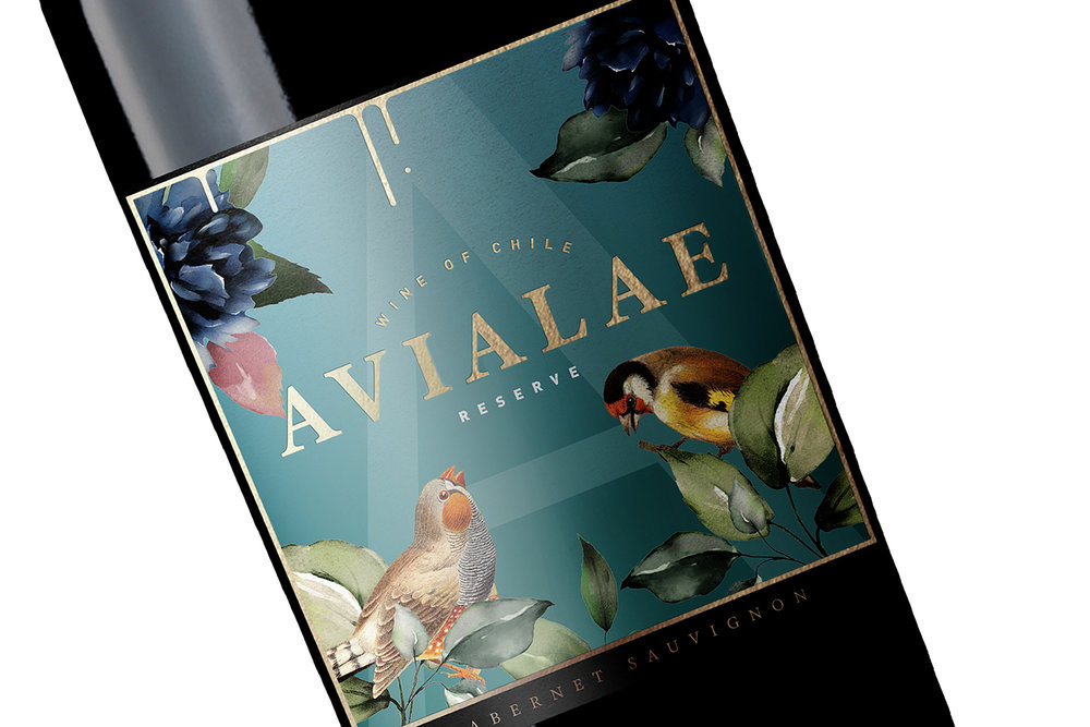 Avialae Wine Label Design