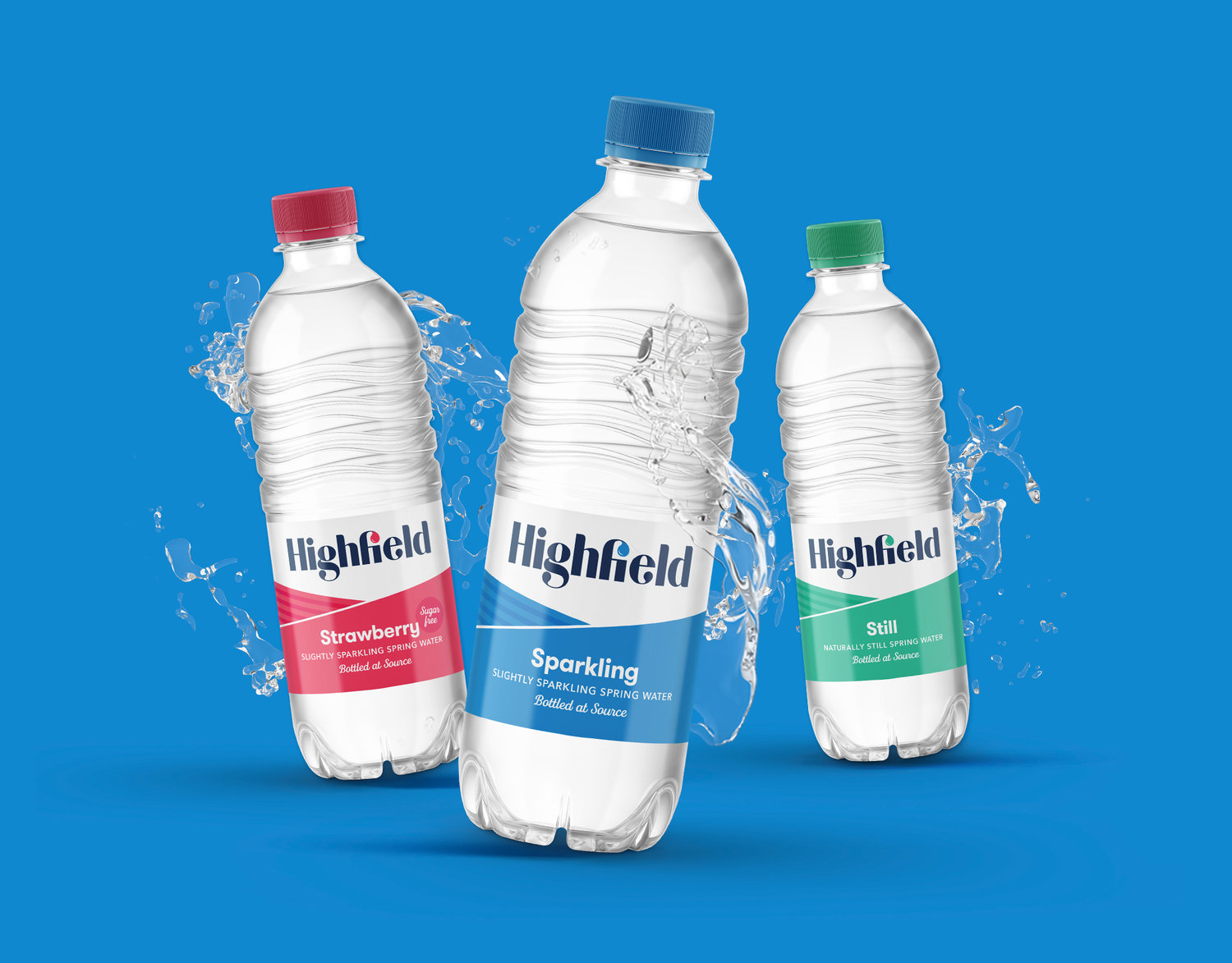Brand and Packaging Design for Highfield Spring Water