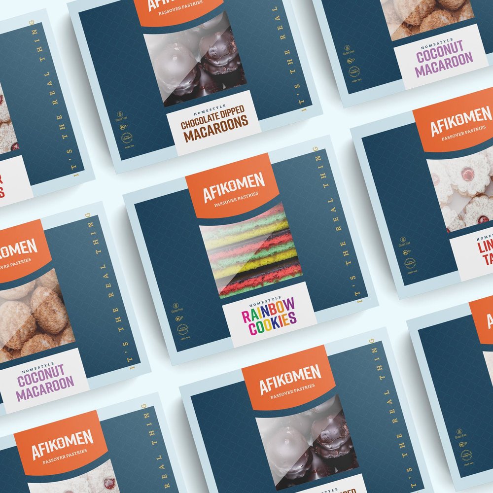 Branding and Packaging for Afikomen Passover Pastries