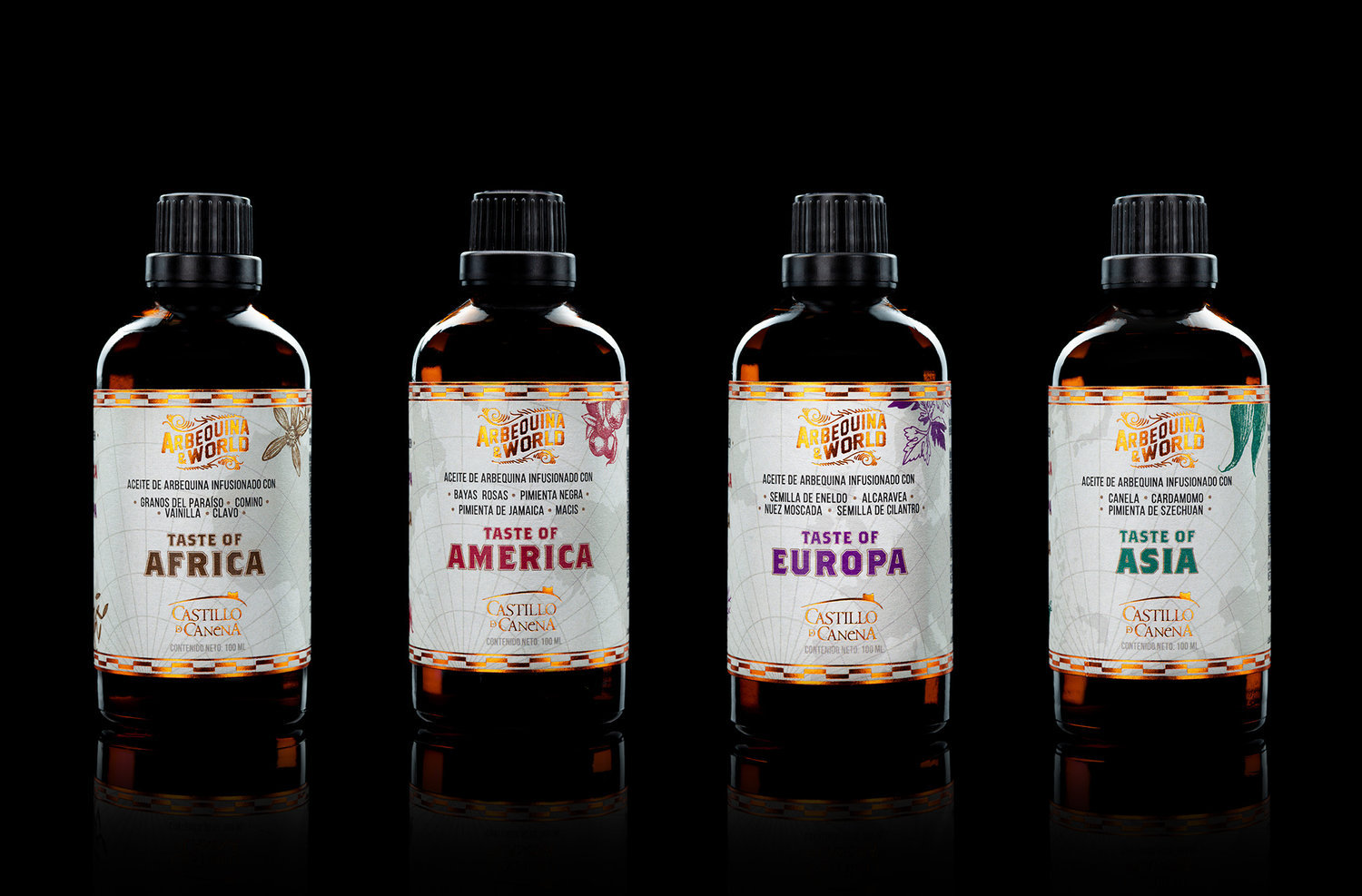 Brand and Packaging Design for Arbequina&World, Castillo De Canena’s Extra Virgin Olive Oil From Spain