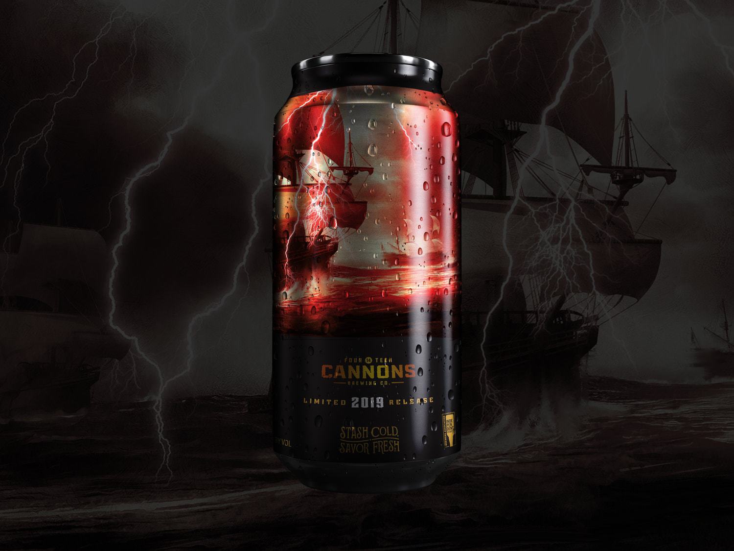 14 Cannons Reaching Sail Beer Packaging
