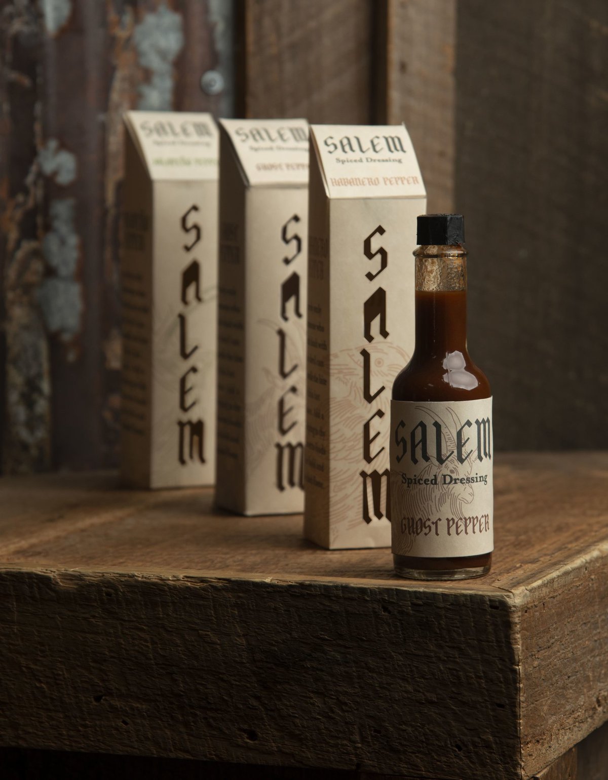 Vintage Branding and Packaging Design for a Witch Inspired Hot Sauce