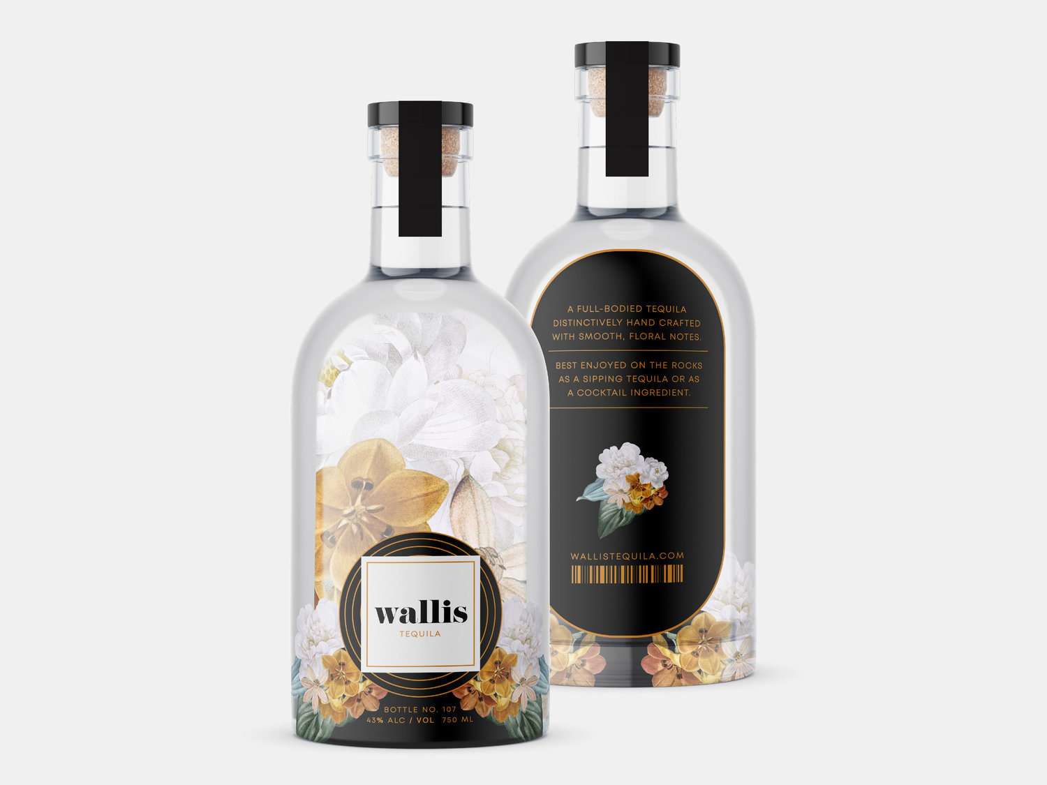 Packaging Design for Wallis Tequila