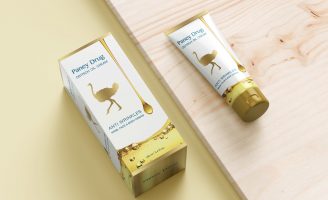 Packing Design for PanyDrug Cosmetic Ostrich Oil Cream from Iran