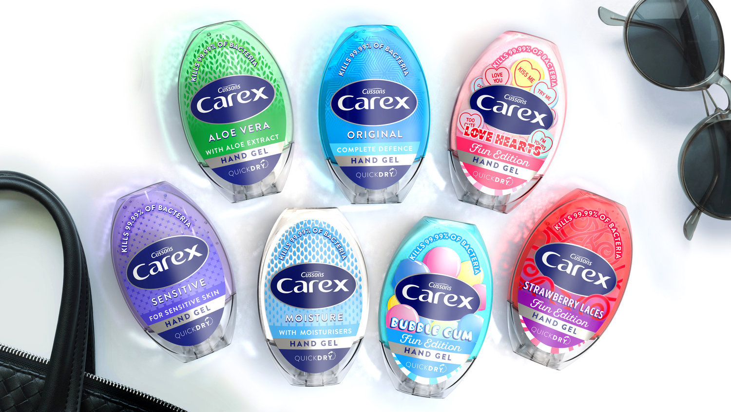 Carex Relaunches Its Antibacterial Hand-gel Range With an Iconic Design by Pb Creative