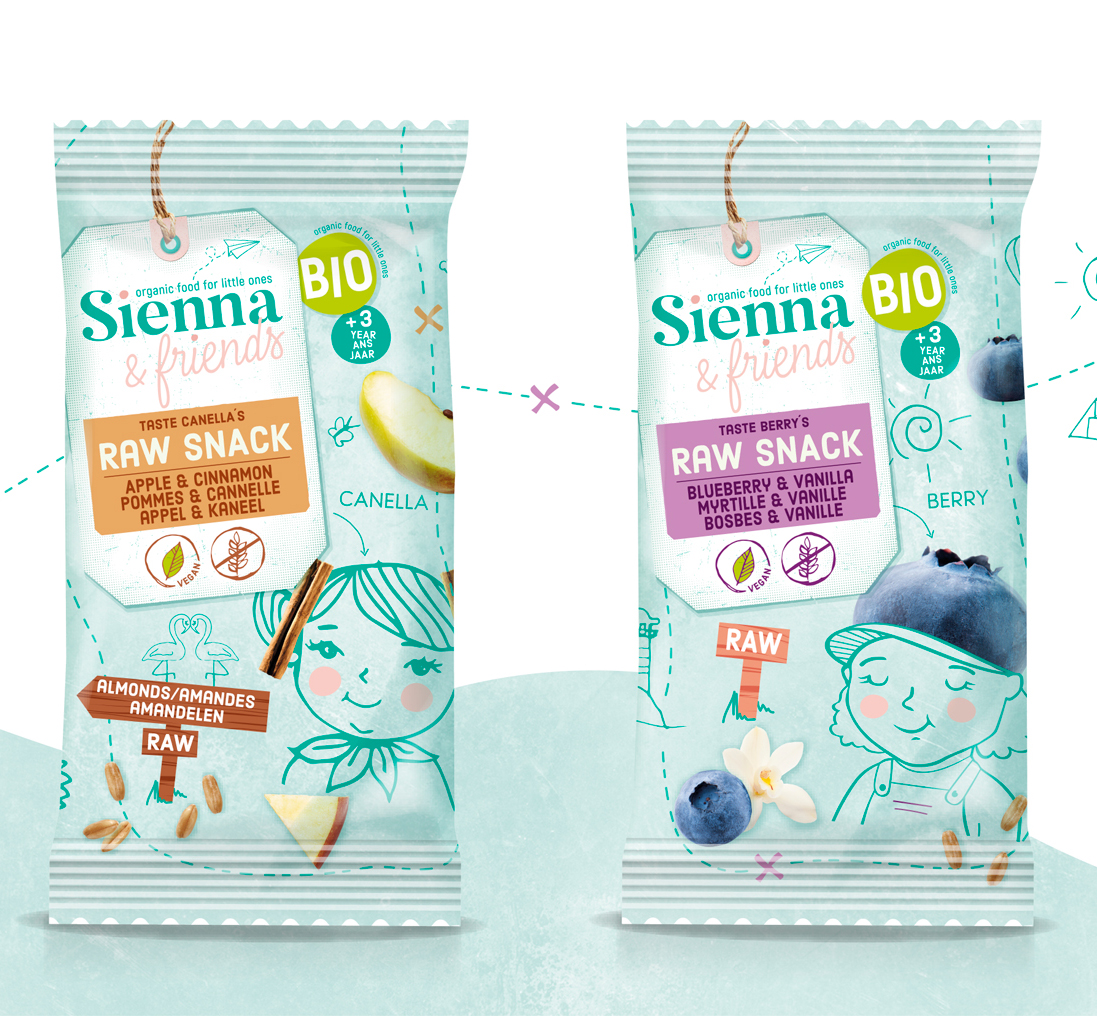 Brand and Packaging Design for Sienna & Friends by Cinnamon