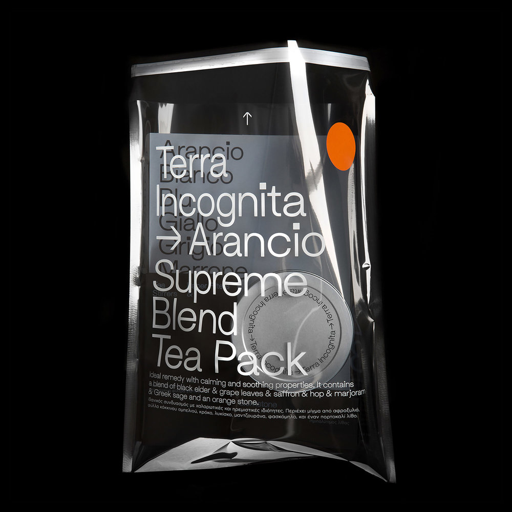 Supreme Blend Tea Packs Packaging Design for Terra Incognita