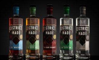 Brand and Packaging Design for One Eight Distilling