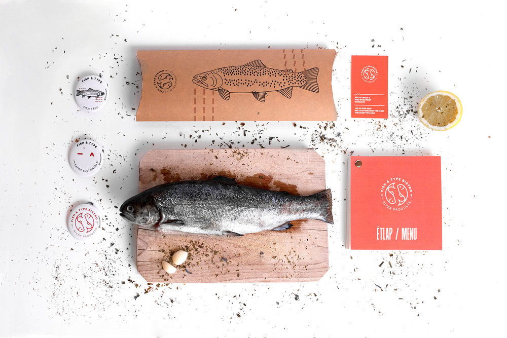 Branding and Packaging Design for Fish & Type Bistro