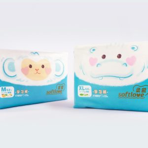 Packaging Design for Softlove Superthin Diaper and Wipes Brand