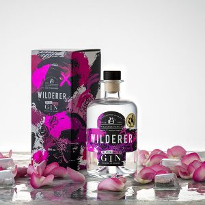 Wilderer Rose Water Gin Label and Packaging Design