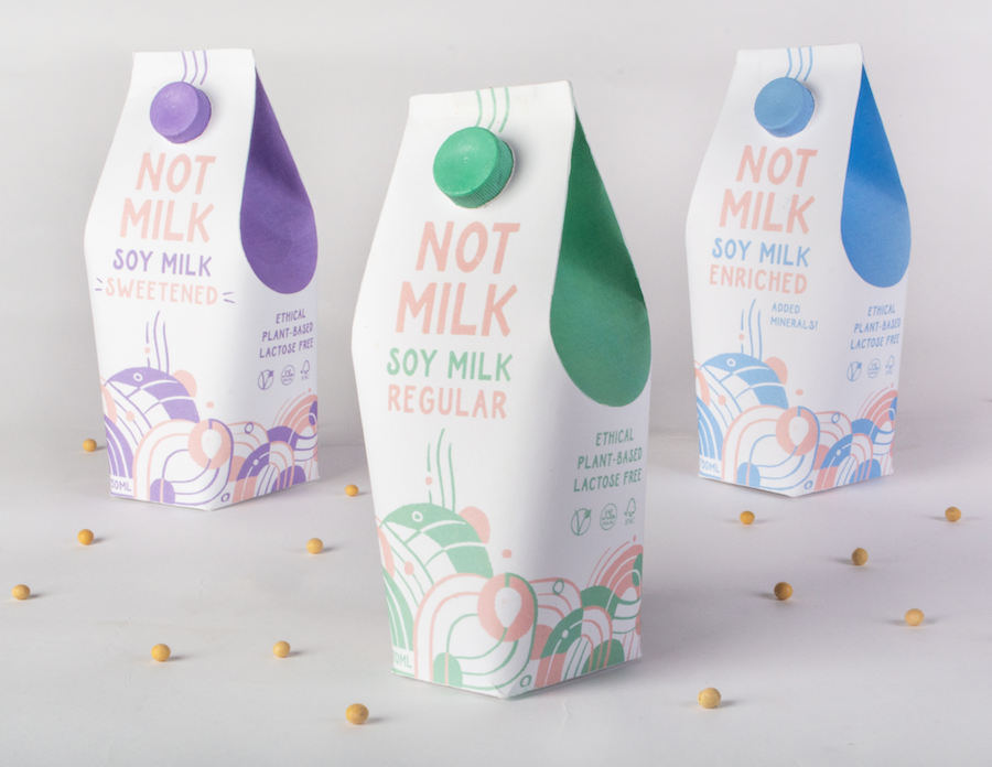 NOT MILK Packaging for a milk alternative