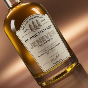 Drie Fleschjes Genever Design (three bottles design)