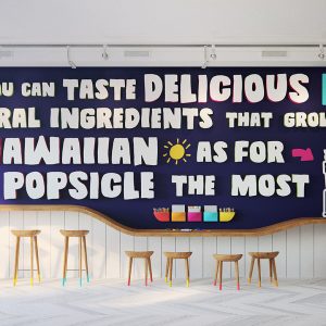 Branding and Interior Design for Maui Pops a Hawaiian Popsicle Shop