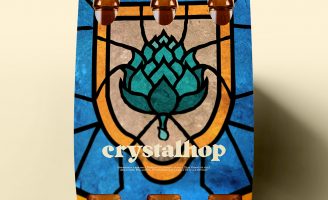 Crystalhop Visual Identity Focused on the Concept of Stained Glass for a Brewery