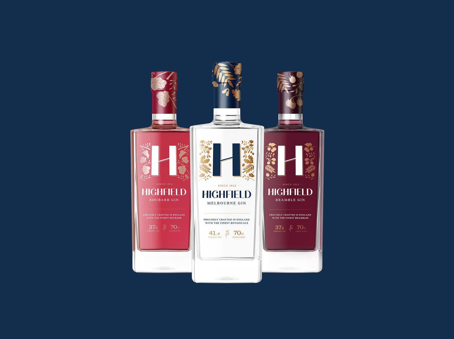 Brand and Packaging Design for Highfield Gin