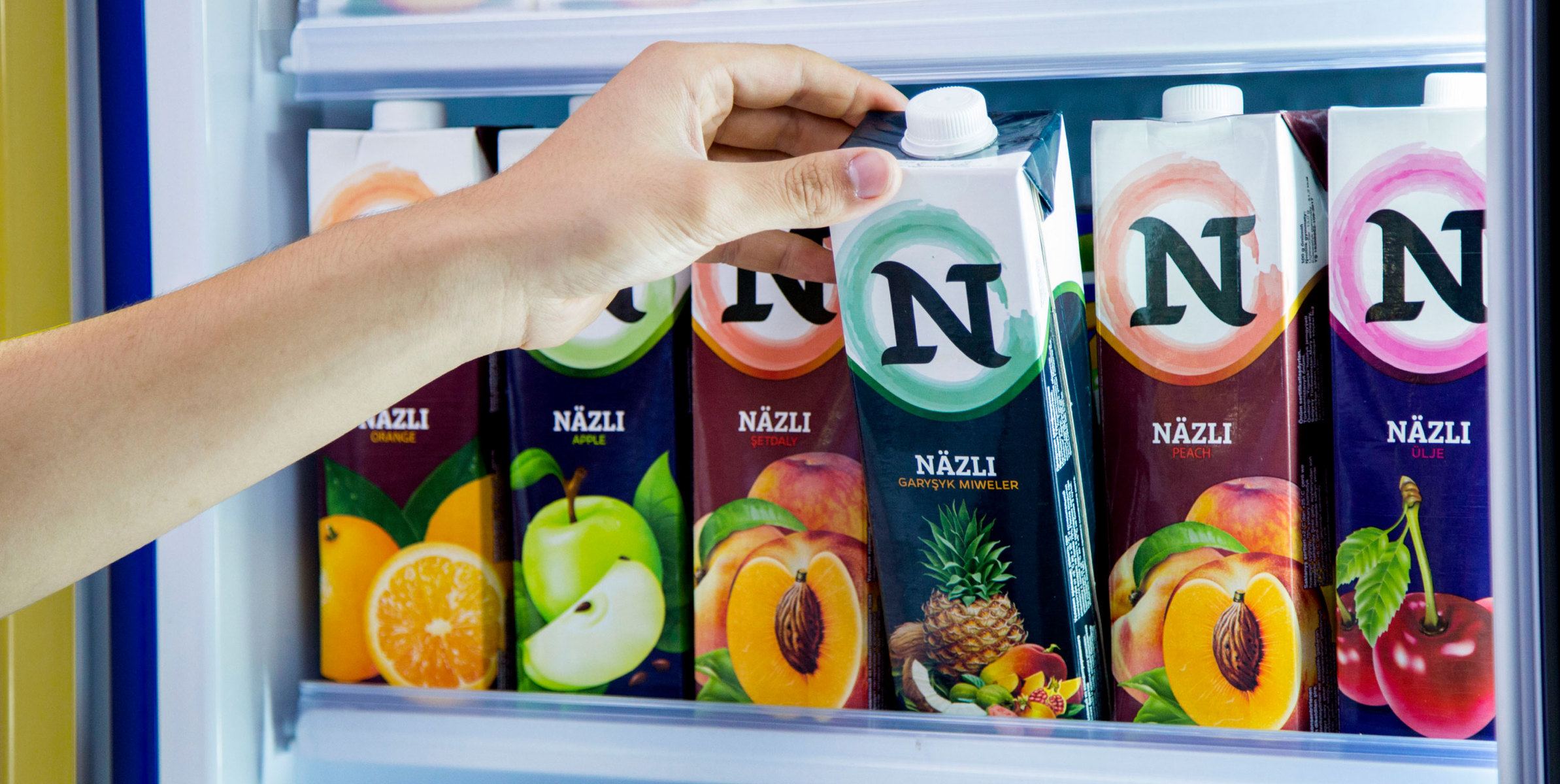 Belli Creative Studio created new package design of Nazli fruit juices