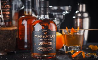 Manhattan Pre-mixed Cocktail Label Design