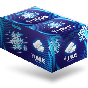 Belli Creative Studio created blister pack design of pillow-shaped chewing gum, Yunus