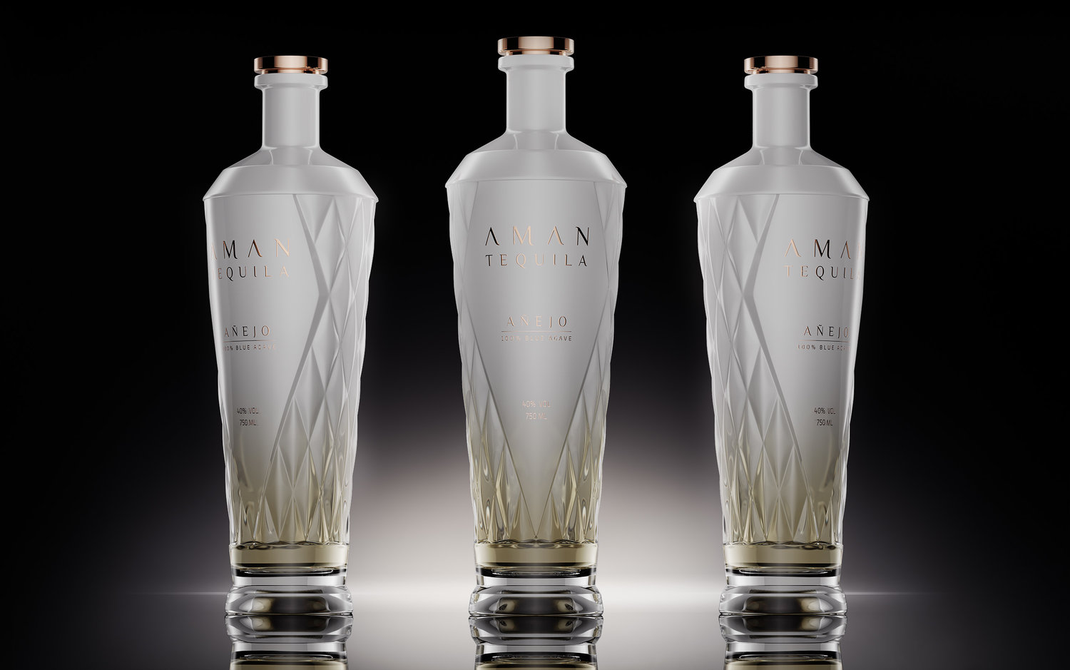 Bottle and Identity Design for Tequila Aman