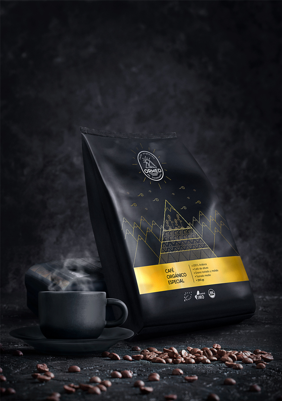 Ormed Packaging Design for a Premium Organic Coffee