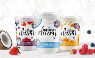 Brand and Packaging Design for The King’s Dairy Yogurt