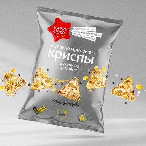 Package Design Wholegrain Chips Happy Crisp