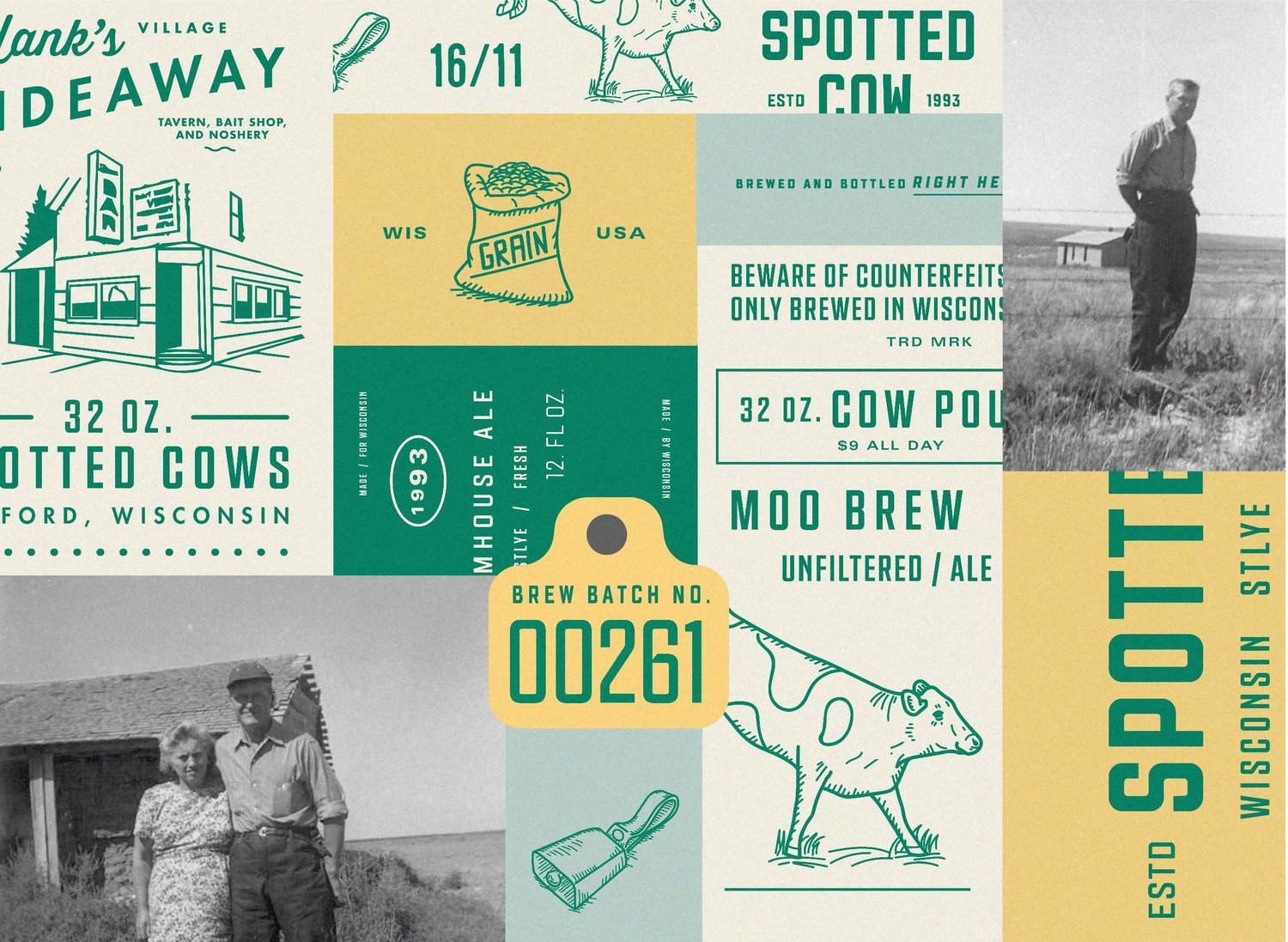 Spotted Cow Farmhouse Ale Conceptual Branding Packaging