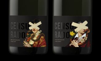 Brand New Studio Jacomy Mayne Create Beautiful Collage for Wine Label