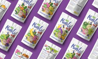 A Series of Packaging Designs for Cereals, Muesli and Dried Fruit