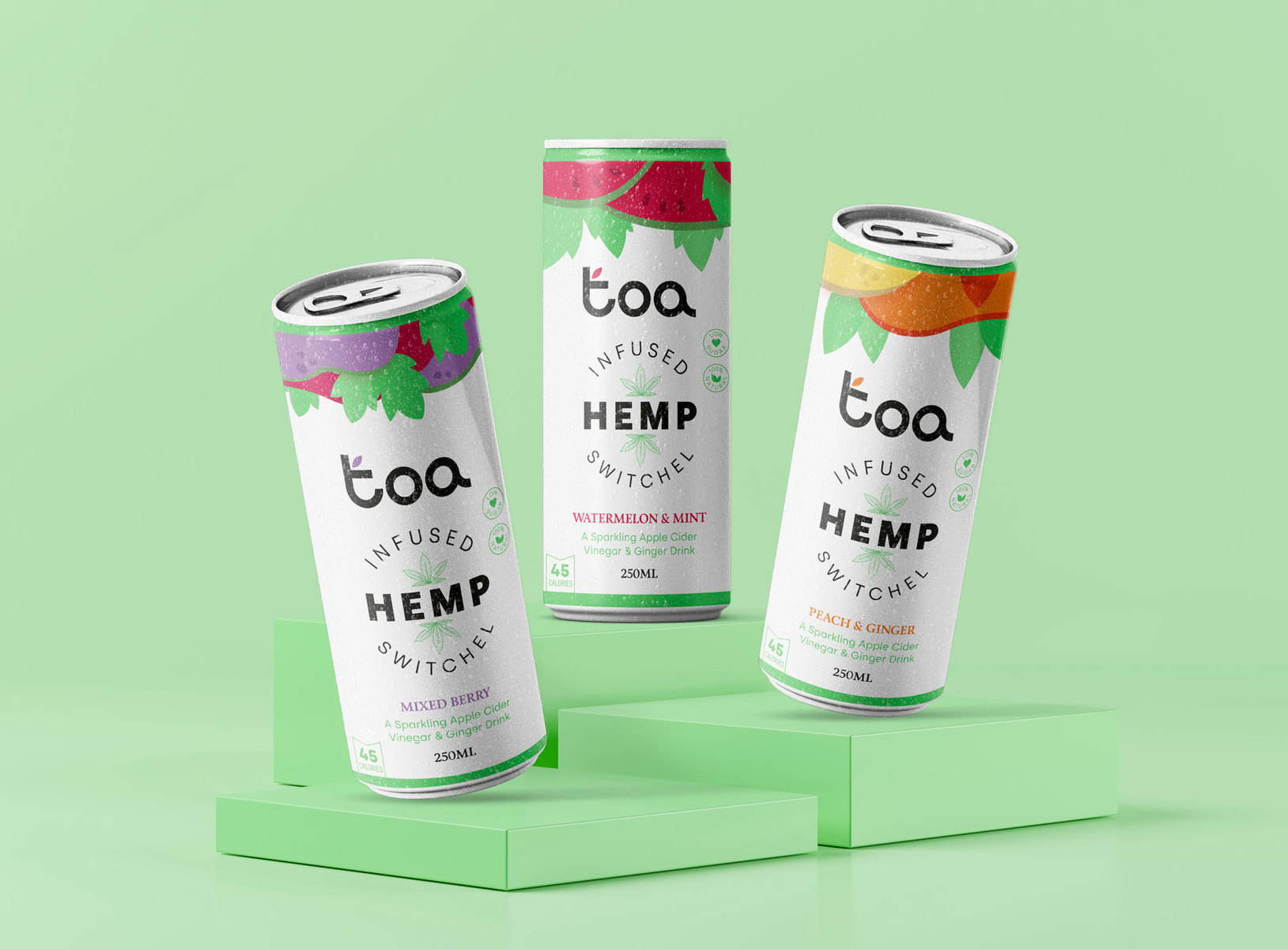 Mara Rodríguez Design Creates New Packaging for Toa Hemp Infused Swithcel