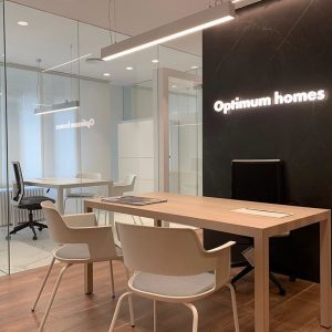 Boutique creative agency designs a new visual identity for Optimum homes brand