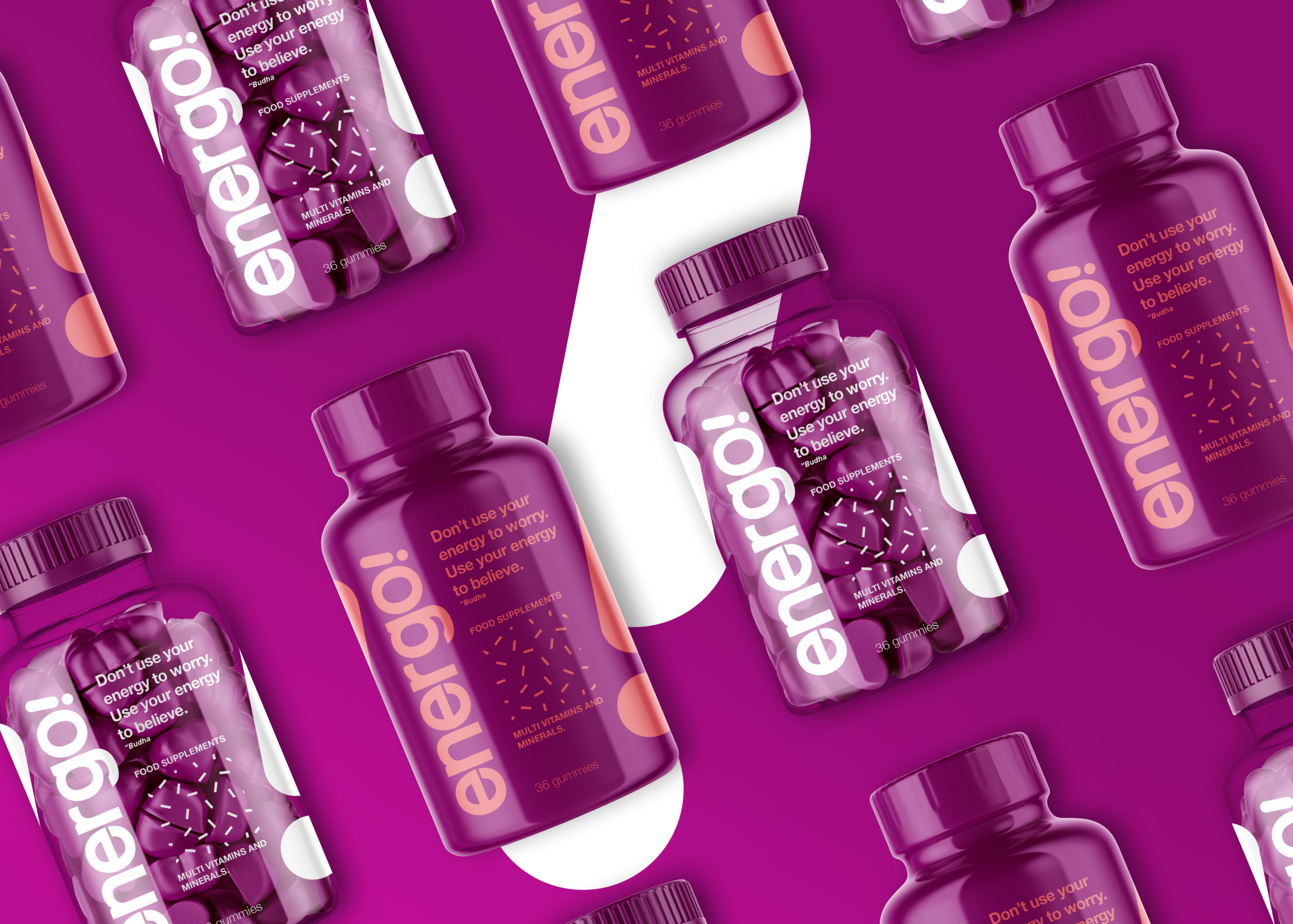 Creating New Packaging Design for Energo! Food Supplements World