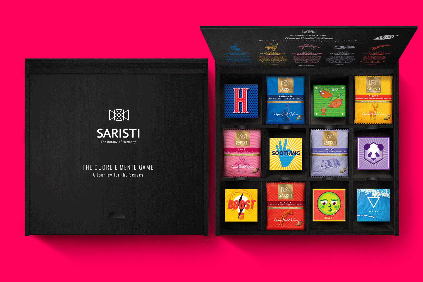 Wooden Box Game for SARISTI Tea Bags