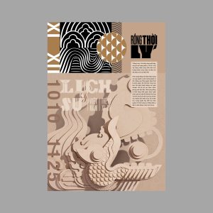Freelance Graphic design creates new keyvisual combined with paper-cut to Vietnam History