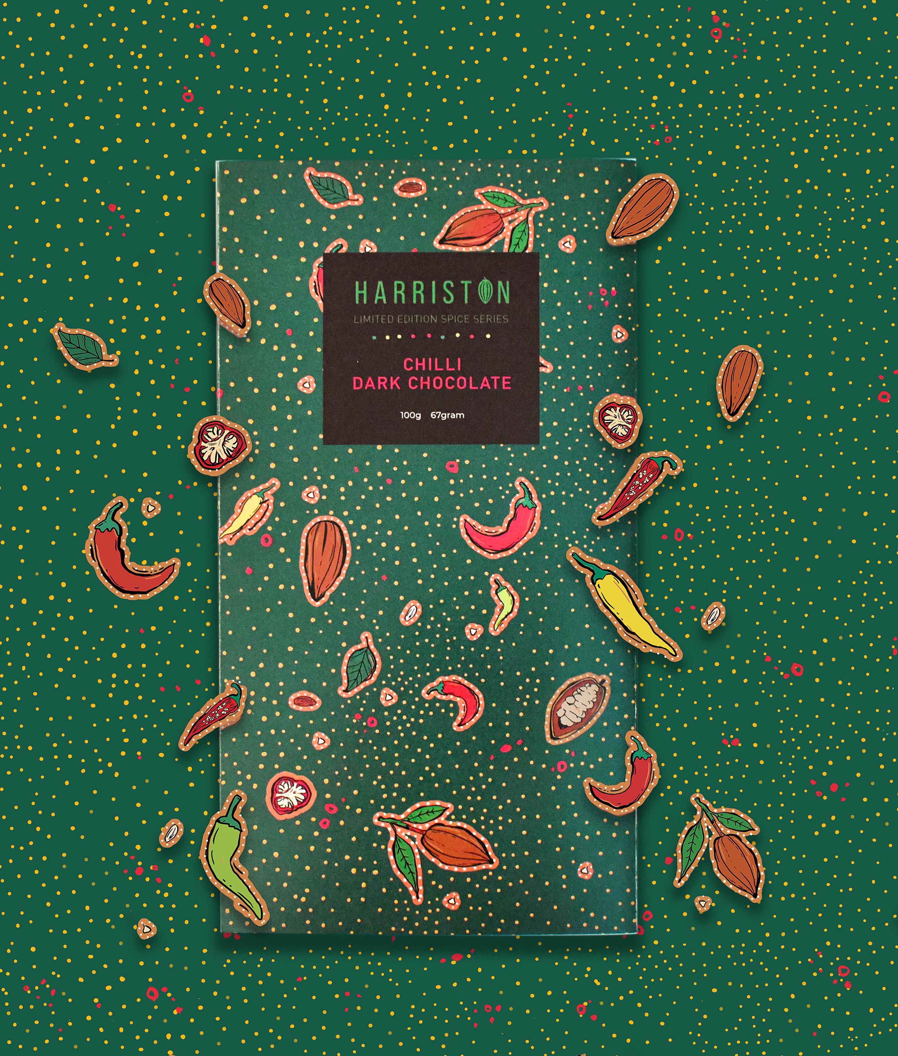 Student Creates a Limited Edition Packaging Design for Harriston Chocolates Spice Series